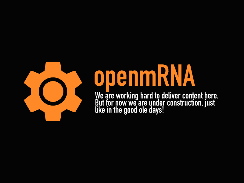 openmRNA - Under Construction